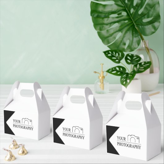 Elegante bruiloft Voeg gepersonaliseerde fotografi Bedankdoosjes (Meervoudige)