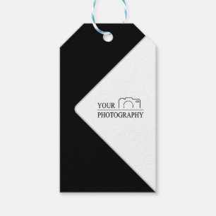 Elegante bruiloft Voeg gepersonaliseerde fotografi Cadeaulabel