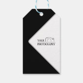 Elegante bruiloft Voeg gepersonaliseerde fotografi Cadeaulabel (Achterkant)