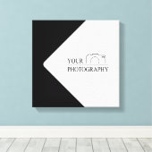 Elegante bruiloft Voeg gepersonaliseerde fotografi Canvas Afdruk (Insitu (Houten vloer))
