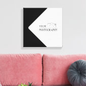Elegante bruiloft Voeg gepersonaliseerde fotografi Canvas Afdruk (Insitu (Woonkamer))