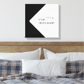 Elegante bruiloft Voeg gepersonaliseerde fotografi Canvas Afdruk (Insitu (Slaapkamer))