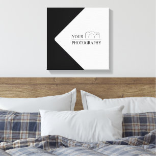 Elegante bruiloft Voeg gepersonaliseerde fotografi Canvas Afdruk