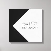 Elegante bruiloft Voeg gepersonaliseerde fotografi Canvas Afdruk (Voorkant)