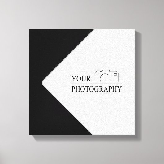 Elegante bruiloft Voeg gepersonaliseerde fotografi Canvas Afdruk (Voorkant)
