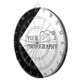 Elegante bruiloft Voeg gepersonaliseerde fotografi Dartbord (Voorkant Rechts)