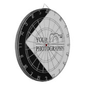 Elegante bruiloft Voeg gepersonaliseerde fotografi Dartbord (Voorkant Links)