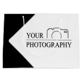 Elegante bruiloft Voeg gepersonaliseerde fotografi Groot Cadeauzakje (Voorkant)