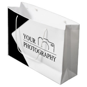 Elegante bruiloft Voeg gepersonaliseerde fotografi Groot Cadeauzakje