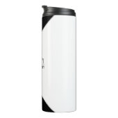 Elegante bruiloft Voeg gepersonaliseerde fotografi Thermosbeker (Geroteerd rechts)