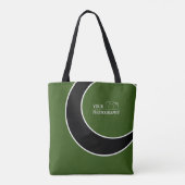 Elegante bruiloft Voeg gepersonaliseerde fotografi Tote Bag (Achterkant)