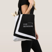 Elegante bruiloft Voeg gepersonaliseerde fotografi Tote Bag (Dichtbij)