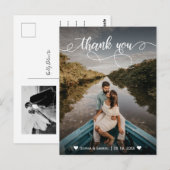 Elegante bruiloft Volledige foto Dank u Briefkaart (Voorkant / Achterkant)