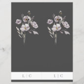 Elegante bruiloft waterverf donkergrijs dubbel men (Achterkant)