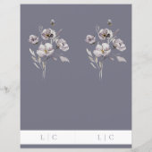 Elegante bruiloft waterverf somber grijs dubbel me (Achterkant)