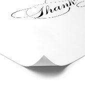 Elegante bruiloft welkom teken luxe kalligrafie poster (Hoek)