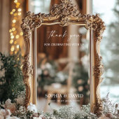 Elegante bruiloft welkom teken Selfie Mirror Decal