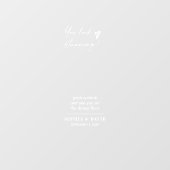 Elegante bruiloft welkom teken Selfie Mirror Decal (Vel)