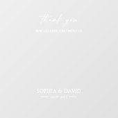 Elegante bruiloft welkom teken Selfie Mirror Decal (Vel)