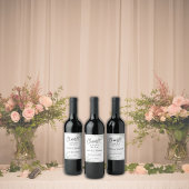 Elegante bruiloft wijn fles labels - Set van 6 Etiket