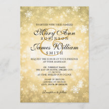 Elegante bruiloft Winter Wonderland Sparkle Gold