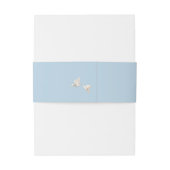 Elegante bruiloft witte duiven uitnodigingen wikkel (Achterkant Voorbeeld)