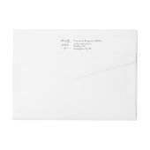 Elegante bruiloft wrap rond adres Label w Script (Achterkant)