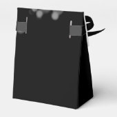 Elegante Bruiloft Zilveren Lichten Bedankdoosjes (Achterkant)