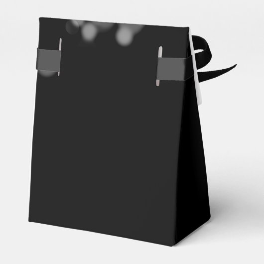 Elegante Bruiloft Zilveren Lichten Bedankdoosjes (Achterkant)