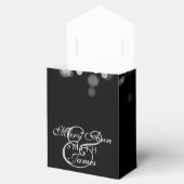 Elegante Bruiloft Zilveren Lichten Bedankdoosjes (Geopend)