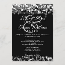 Elegante Bruiloft Zilveren Lichten