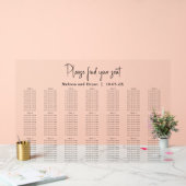 Elegante Bruiloft zitgrafiek 21 tafel acryl Acryl Bord (Huwelijk)