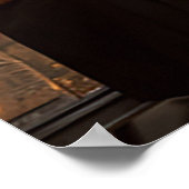 Elegante bruiloft zitgrafiek met foto 15 tafels poster (Hoek)