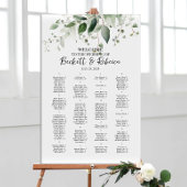 Elegante bruiloft zitgrafiek met groen poster