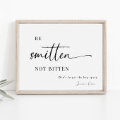 Elegante bruiloft zonnebrandcrème en bug spray tek poster