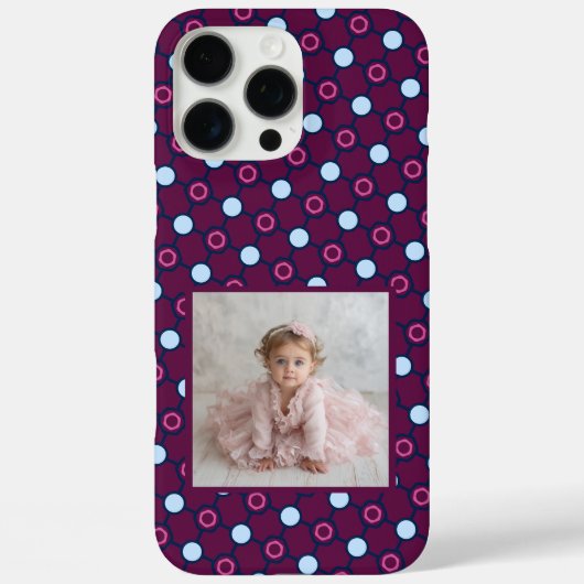 Elegante Bruiloftcadeaus Bijenkorfpatroon Case-Mate iPhone Case (Achterkant)