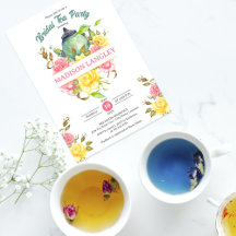 Elegante Bruilofts Thee met Bloemen