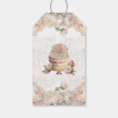 Elegante Bruilofts Theepartij Cadeaulabel (Achterkant)