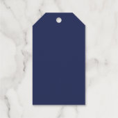 Elegante Bruiloftsborrel Cadeaulabels (Achterkant)