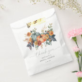 Elegante Bruiloftsborrel in de Herfst Bedankzakje (Gezegeld)