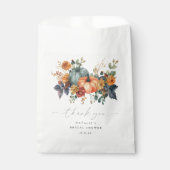 Elegante Bruiloftsborrel in de Herfst Bedankzakje (Voorkant)