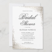 Elegante Bruiloftsborrel Kaart (Voorkant)