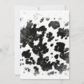 Elegante Bruiloftsborrel voor Kustcowgirl Bedankkaart (Achterkant)