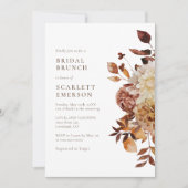 Elegante Bruiloftsbrunch in de herfst Kaart (Voorkant)