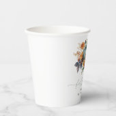 Elegante Bruiloftsdouche Herfst Papieren Bekers (Voorkant)