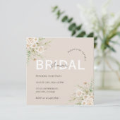 Elegante Bruiloftsdouche Save The Date (Staand voorkant)