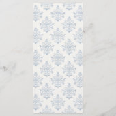 Elegante bruiloftsdouche uit het Regency-tijdperk Menu (Achterkant)