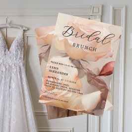 Elegante Bruiloftsdouche Zachte Zomerrozen Save The Date