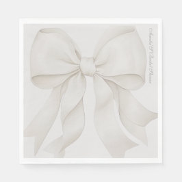Elegante Bruiloftsfeer Decoratie met Strik Servet