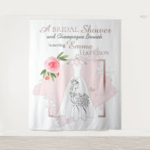 Elegante Bruiloftsfeest Foto Achtergrond / Wandtap